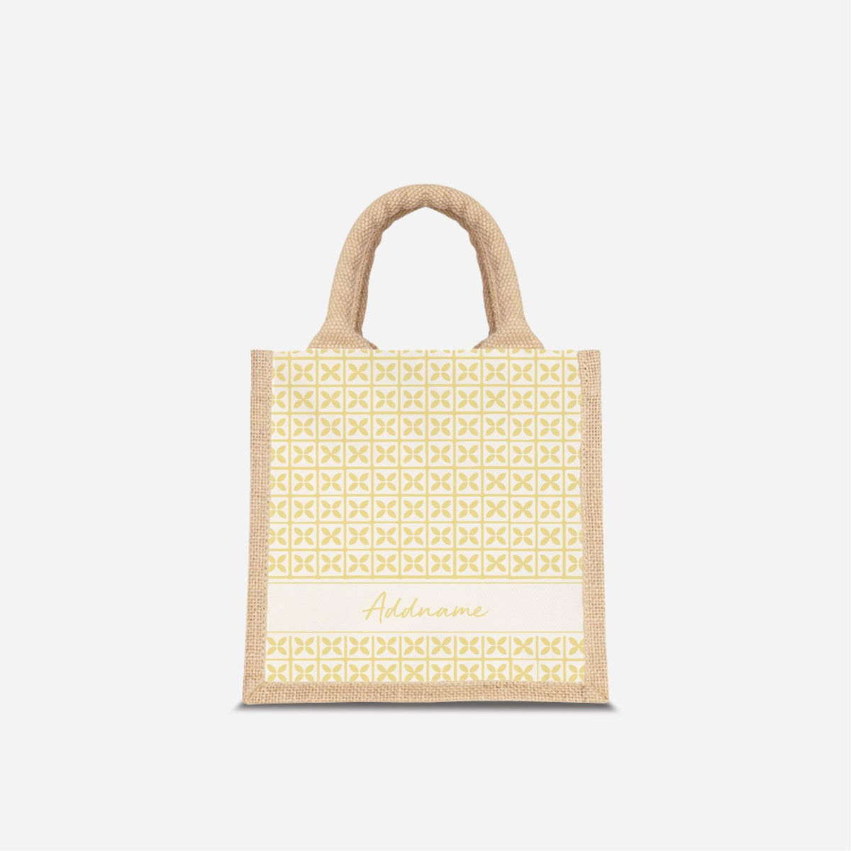 Kedah Rumaysa Jute Bag - Yellow