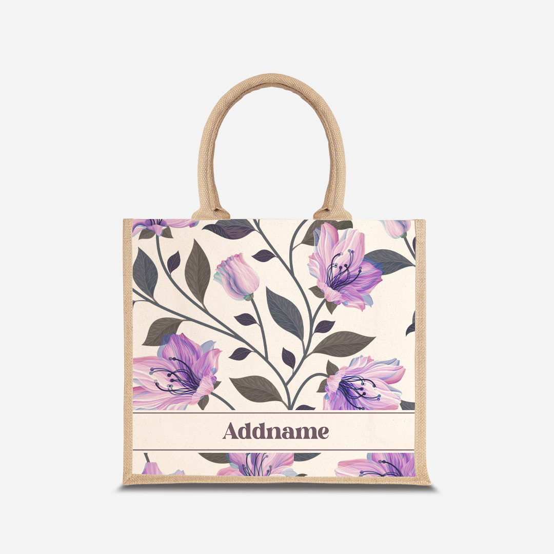 Classic Kesuma Jute Bag - Mystic Purple