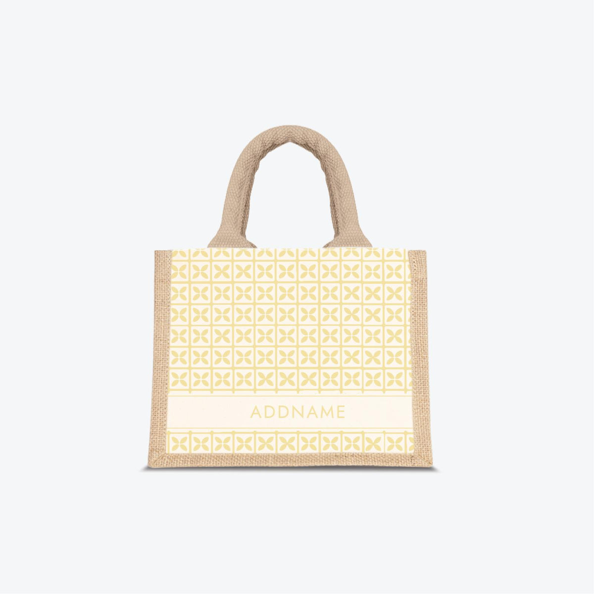 Kedah Rumaysa Jute Bag - Yellow