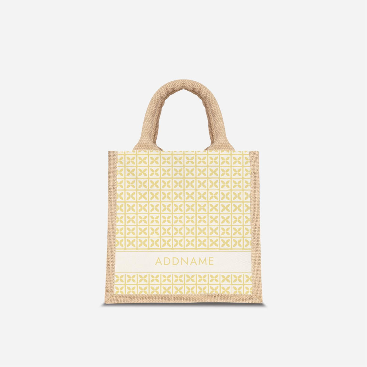 Kedah Rumaysa Jute Bag - Yellow