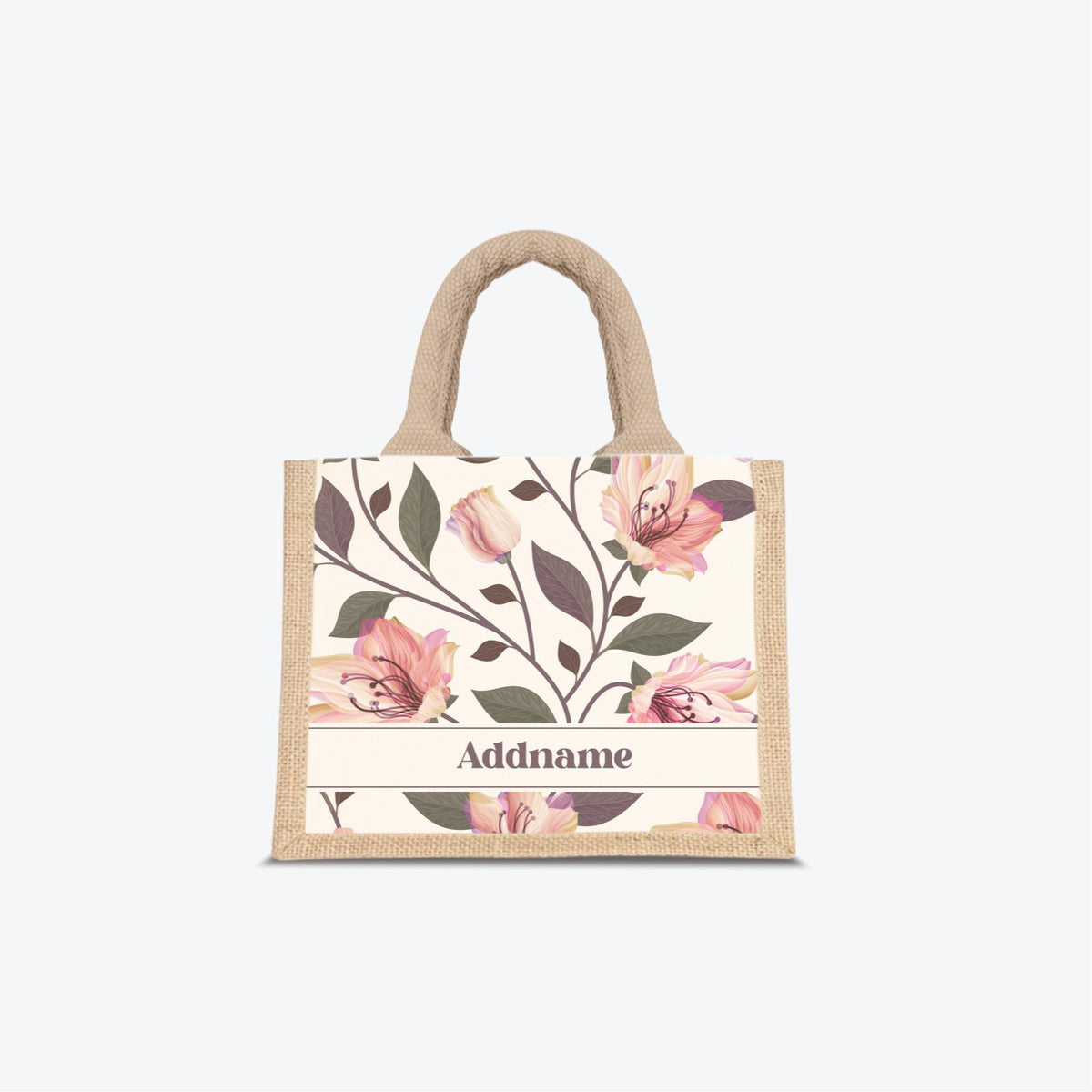 Classic Kesuma Jute Bag - Romantic Pink