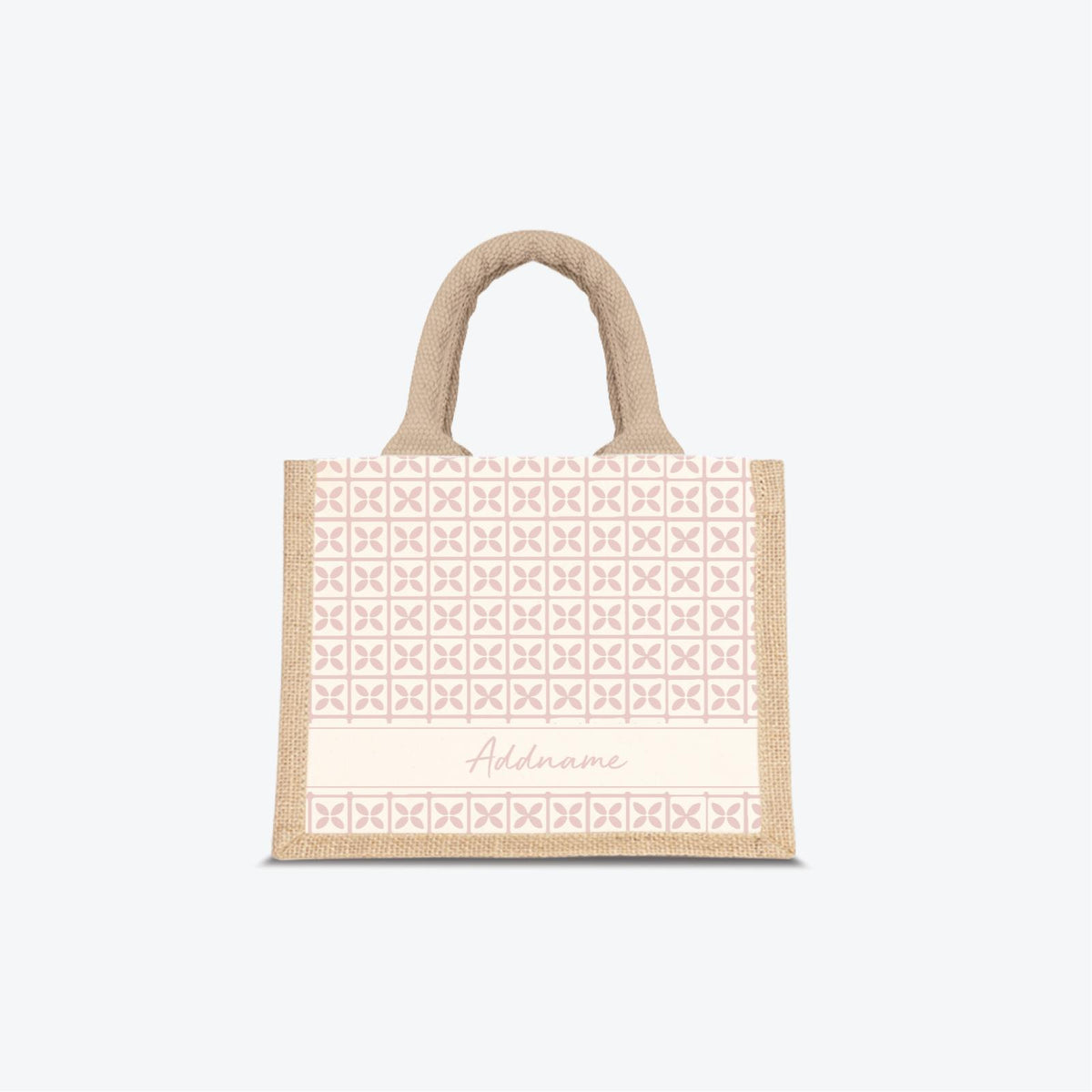 Kedah Rumaysa Jute Bag - Light Pink