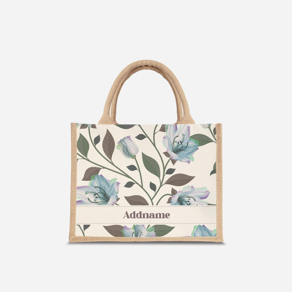 Classic Kesuma Jute Bag - Icy Blue