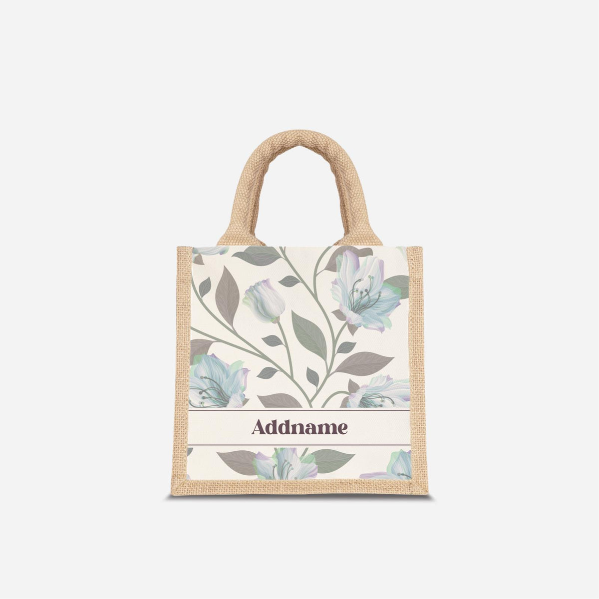 Classic Kesuma Jute Bag - Icy Blue