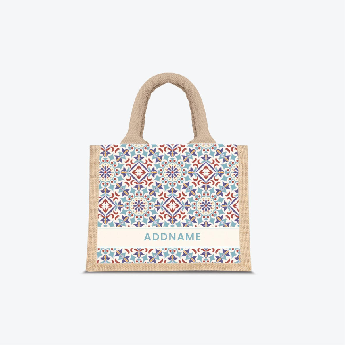 Moroccan Series - Agean Blue Jute Bags
