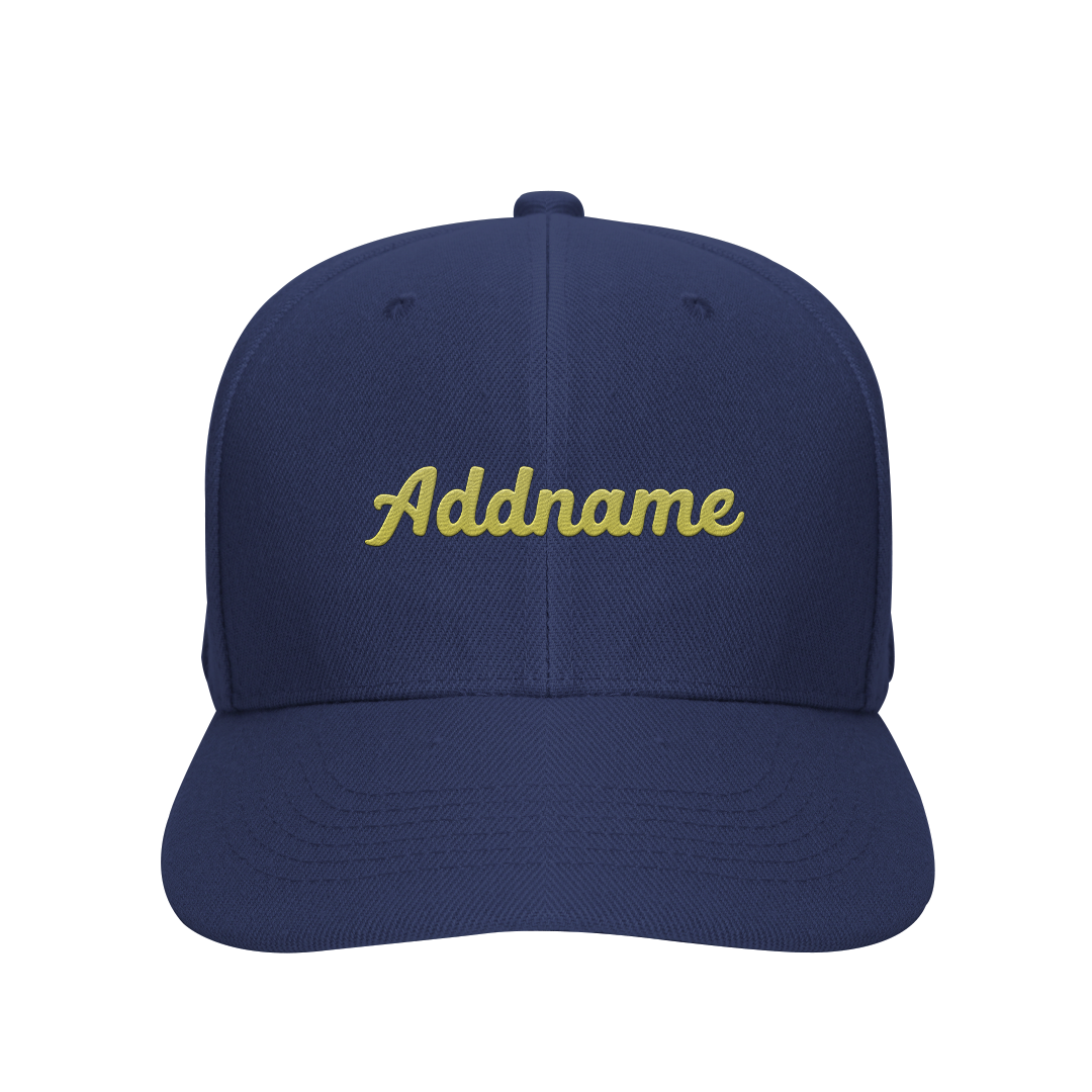 Baseball cap with deals name
