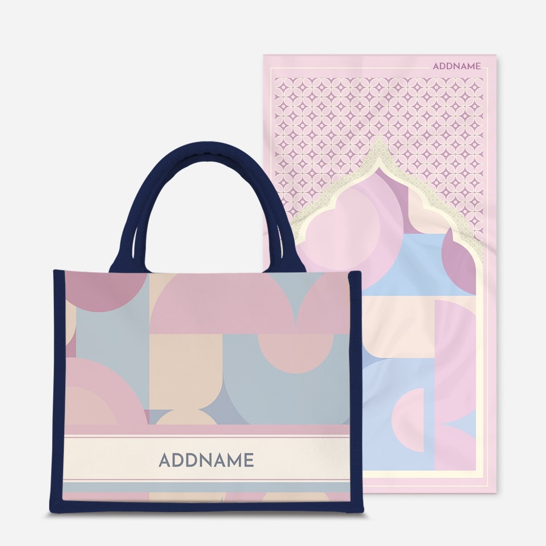 Ryn Series Prayer Mat with Half Lining Small Jute Bag-Bandung