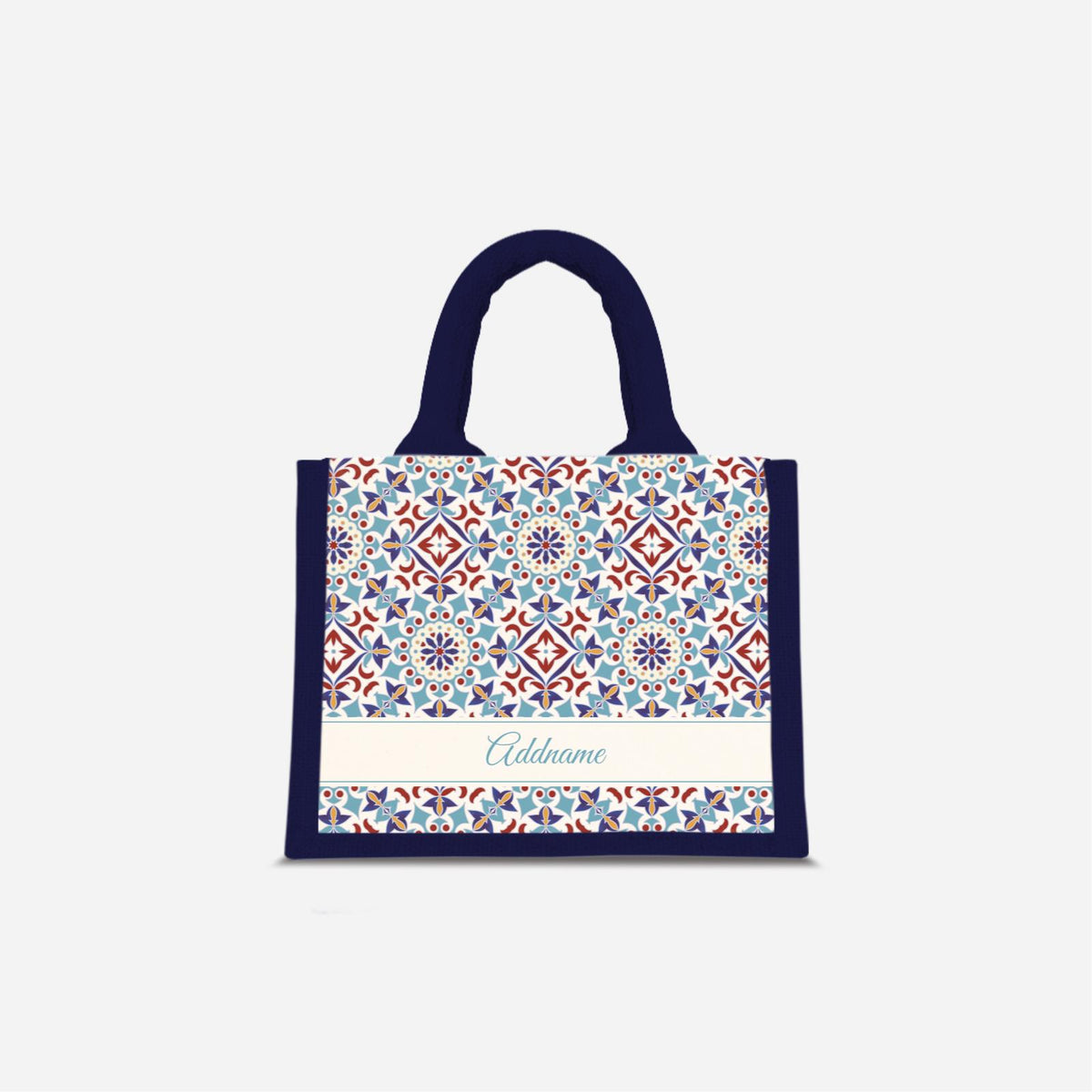 Moroccan Series - Agean Blue Jute Bags