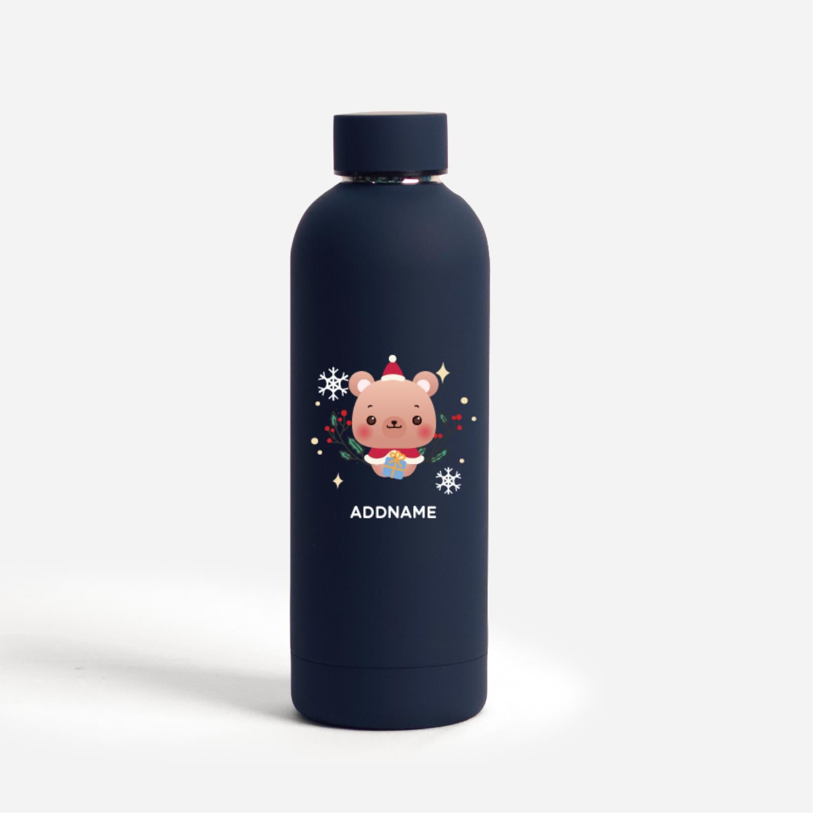 Christmas Cute Animal Series Mizu -  Bear Navy
