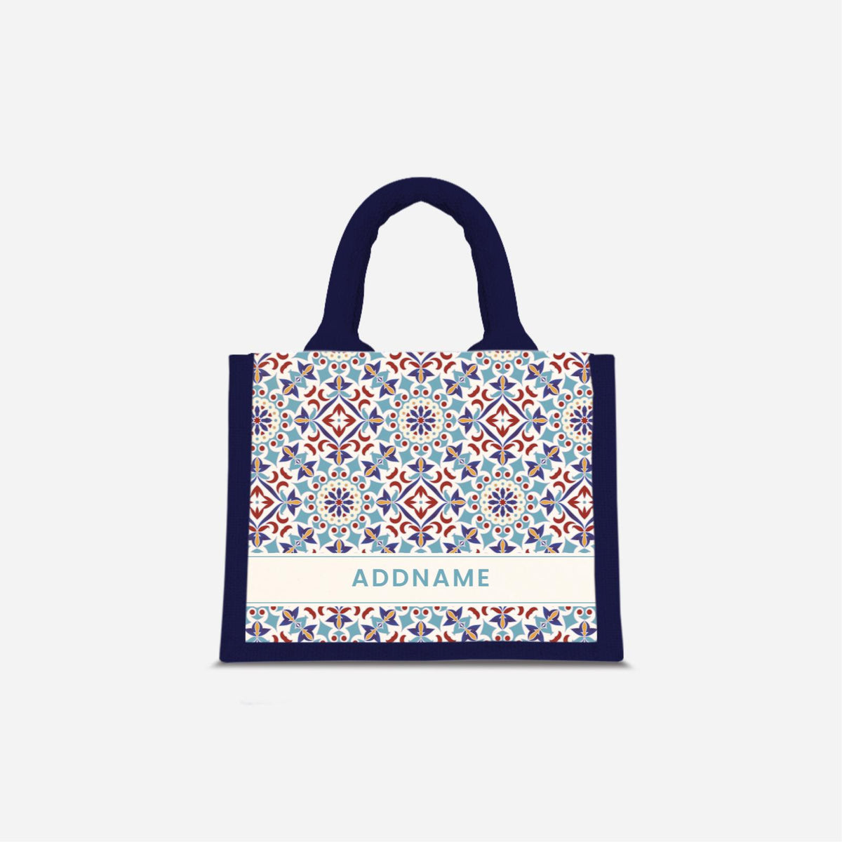Moroccan Series - Agean Blue Jute Bags