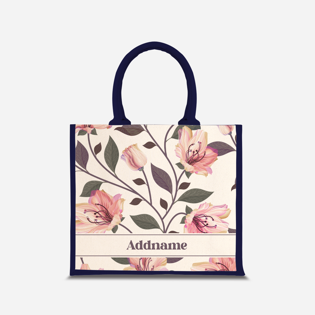 Classic Kesuma Jute Bag - Romantic Pink