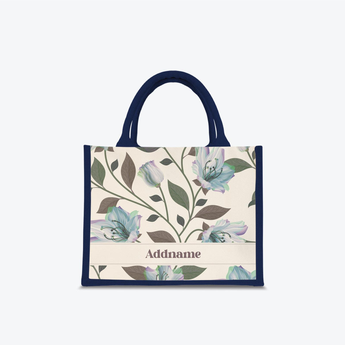 Classic Kesuma Jute Bag - Icy Blue