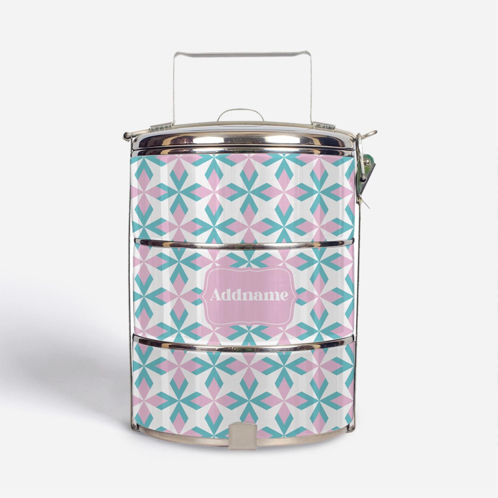 Ixora Series Tiffin Carrier - Light Pink
