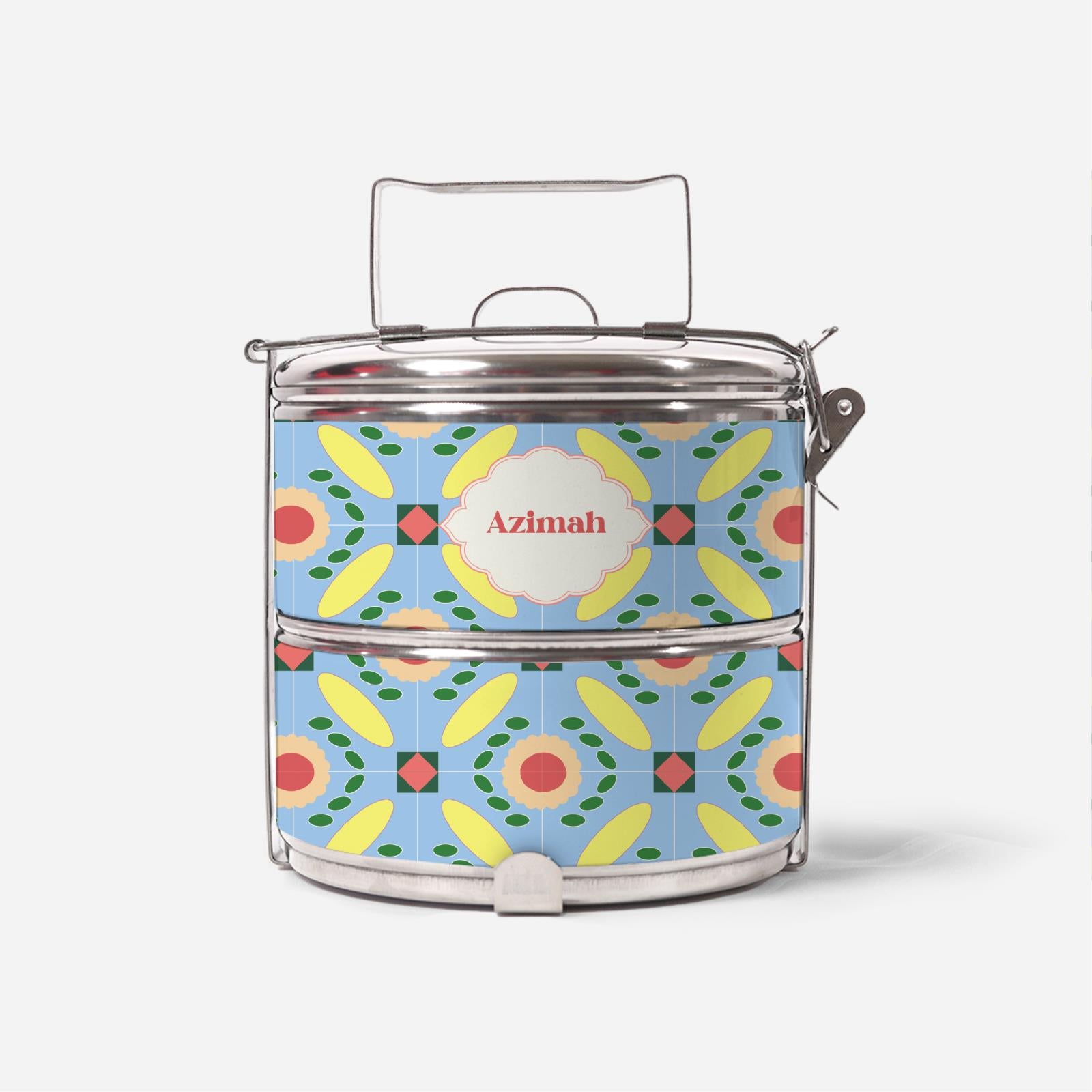 Juadah Series Two Tier Tiffin Carrier - Tart Nenas