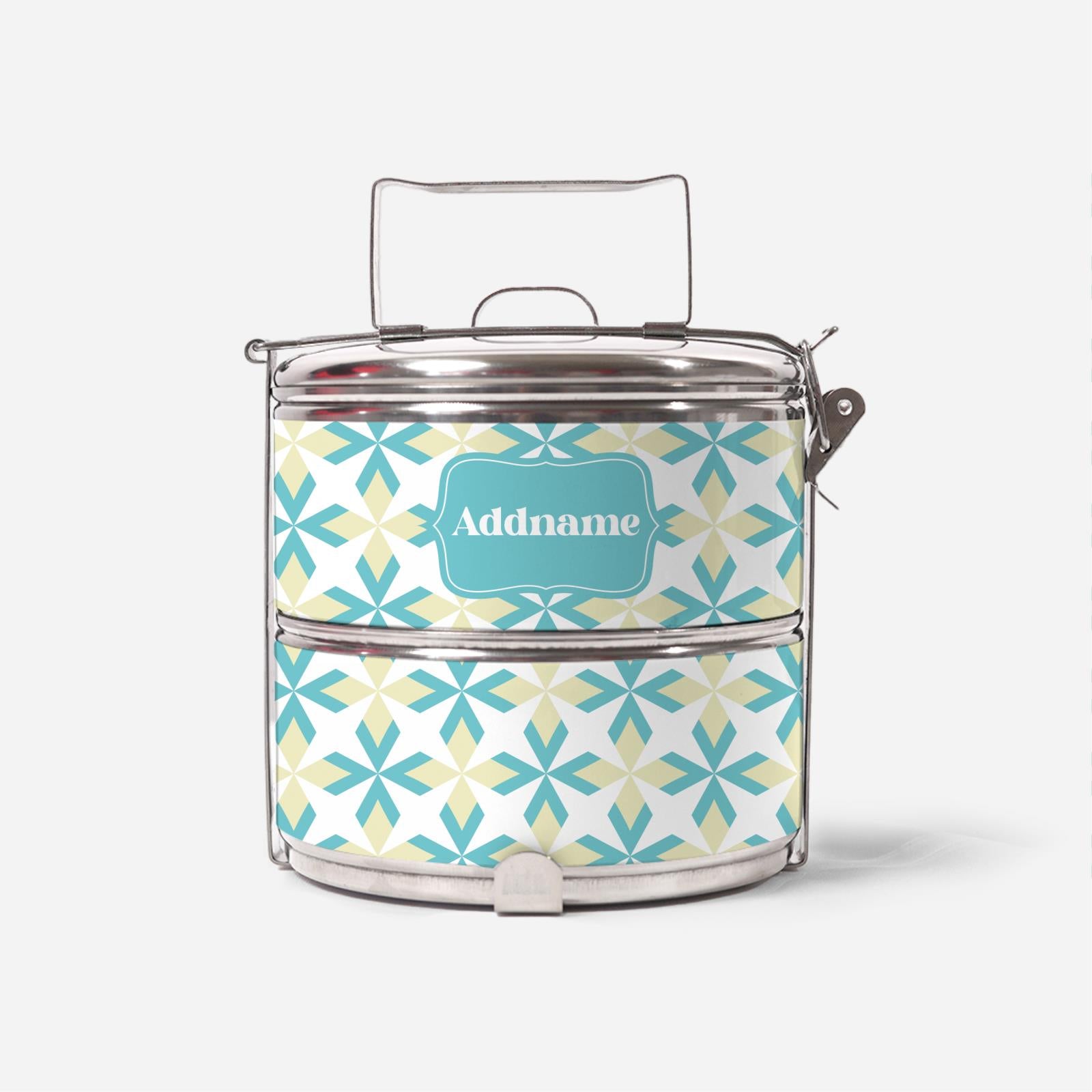 Ixora Series Two Tier Tiffin Carrier - Teal