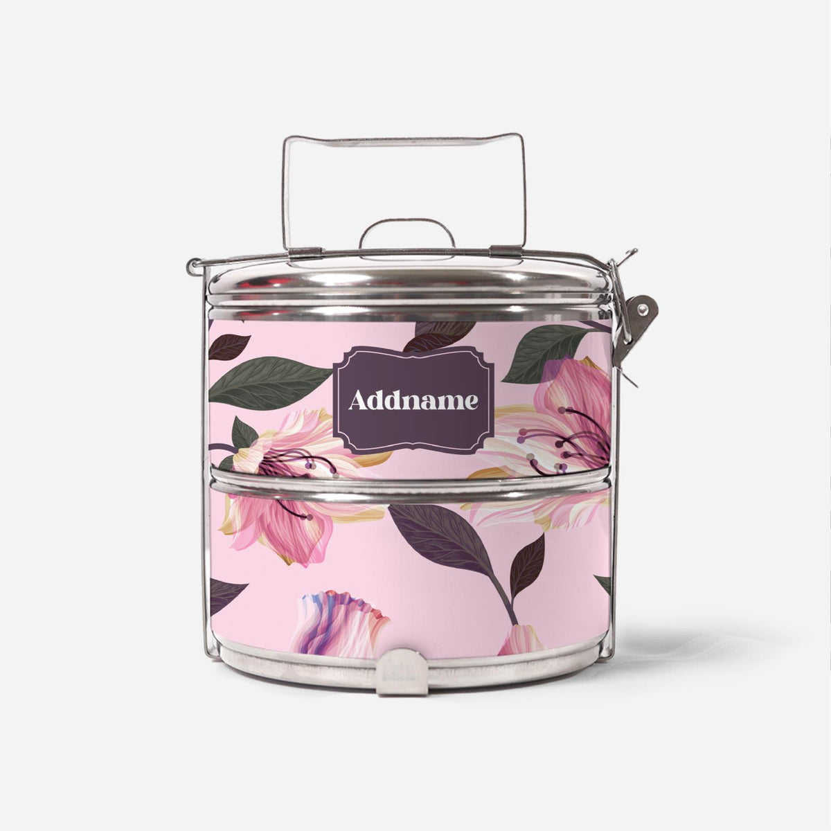 Classic Kesuma - Romantic Pink - Two-Tier Tiffin Carrier