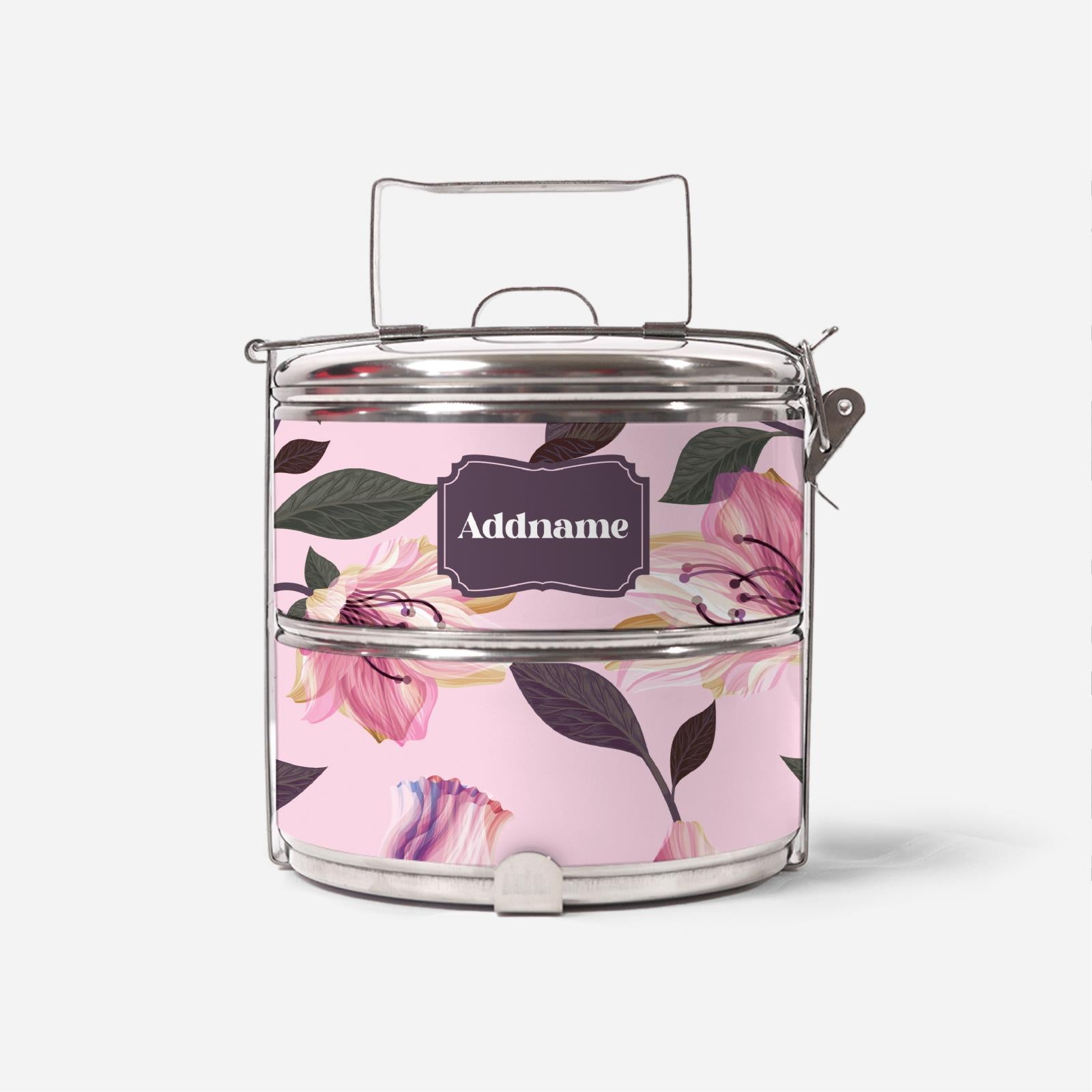Classic Kesuma - Romantic Pink - Two-Tier Tiffin Carrier