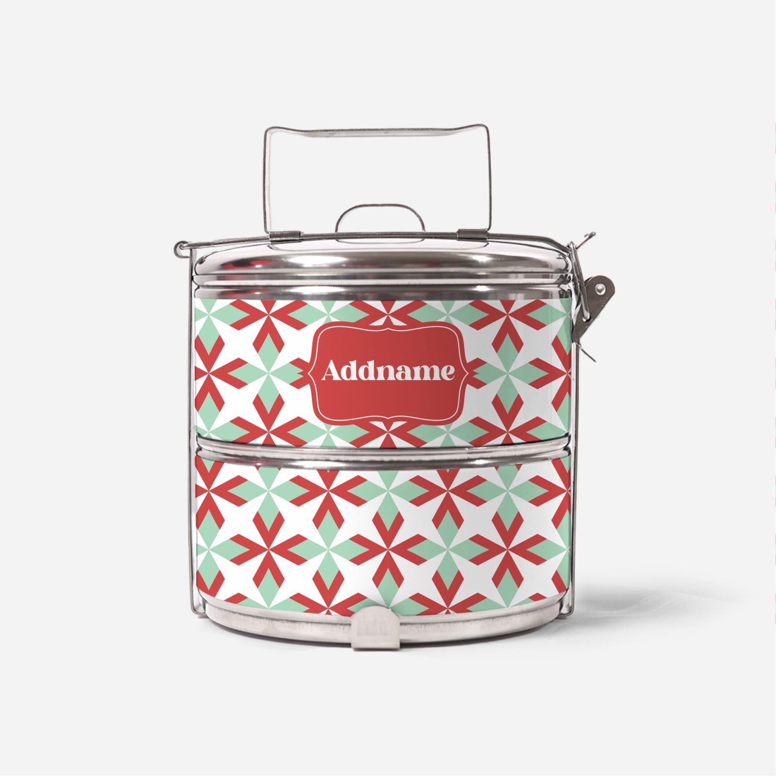 Ixora Series Two Tier Tiffin Carrier - Red