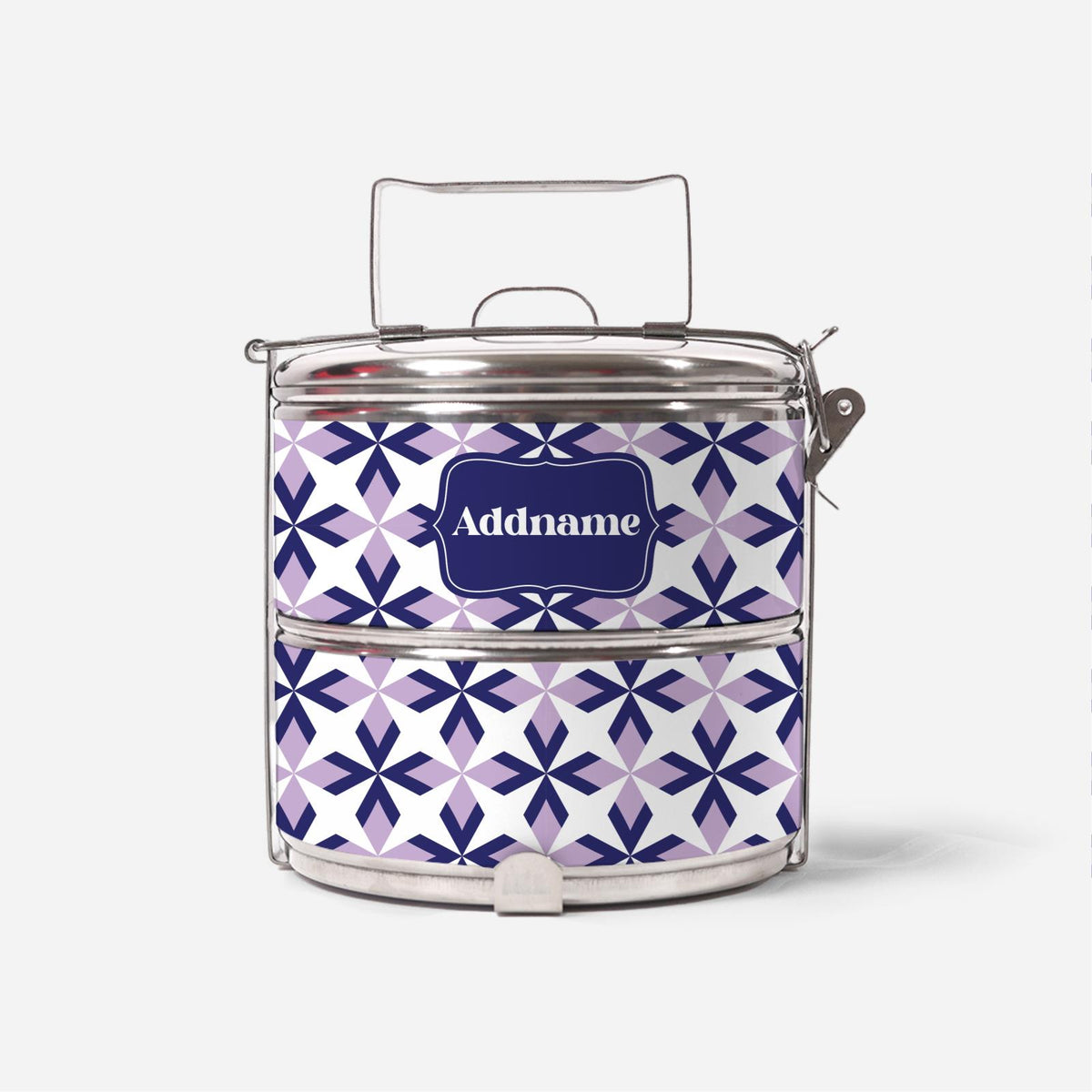 Ixora Series Two Tier Tiffin Carrier - Purple