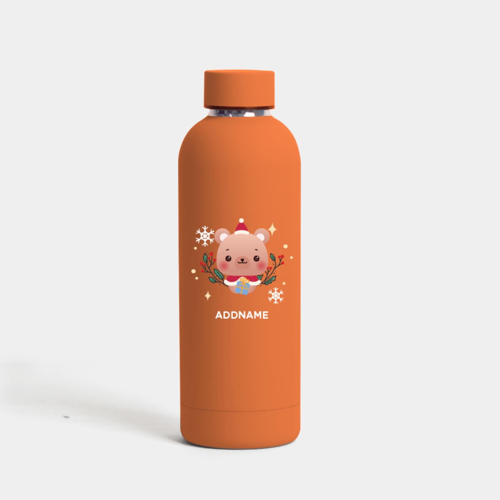 Christmas Cute Animal Series Mizu -  Bear Orange