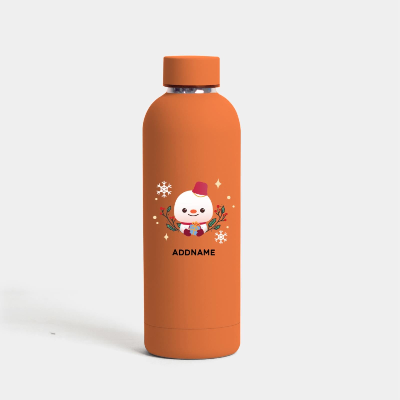 Christmas Cute Animal Series Mizu -  Snowman Orange
