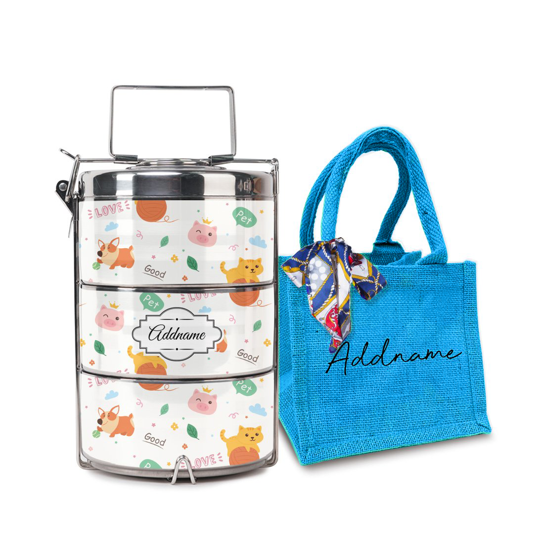 Cat And Friends Tiffin Carrier