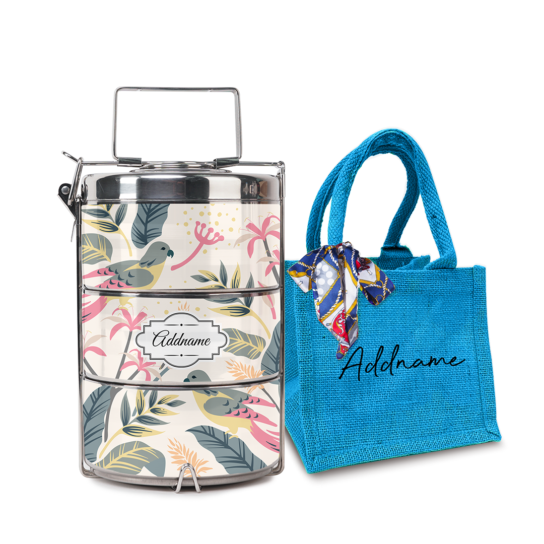Tropical Bird Tiffin Carrier