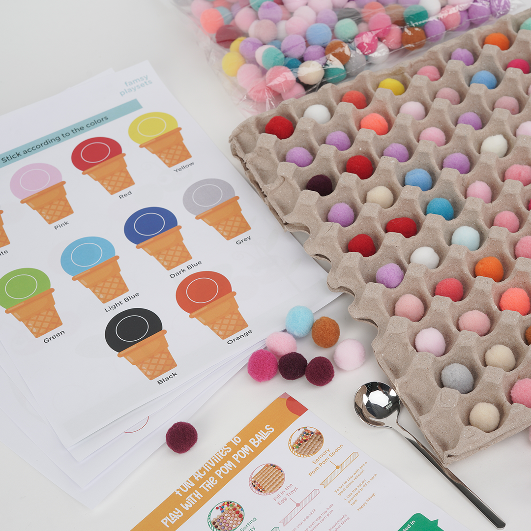 Pom Pom Activity Set