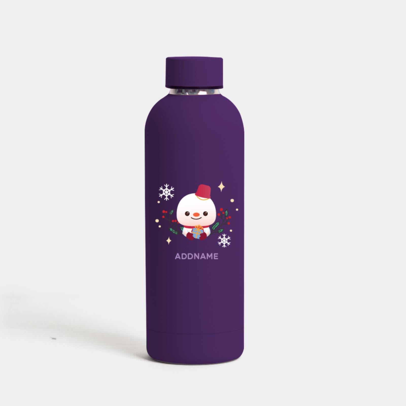 Christmas Cute Animal Series Mizu -  Snowman Purple