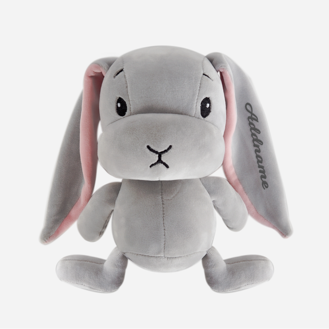 Grey Rabbit Doll Grey Rabbit Doll with Dark Grey Embroidery - FamsyMall
