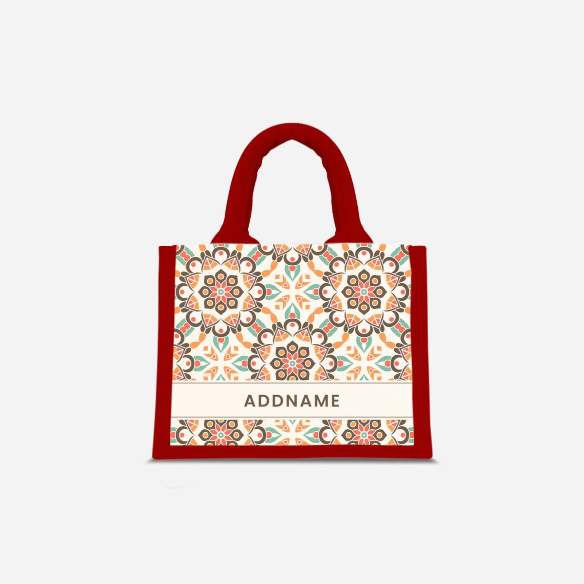 Moroccan Series - Geo Brown Jute Bags