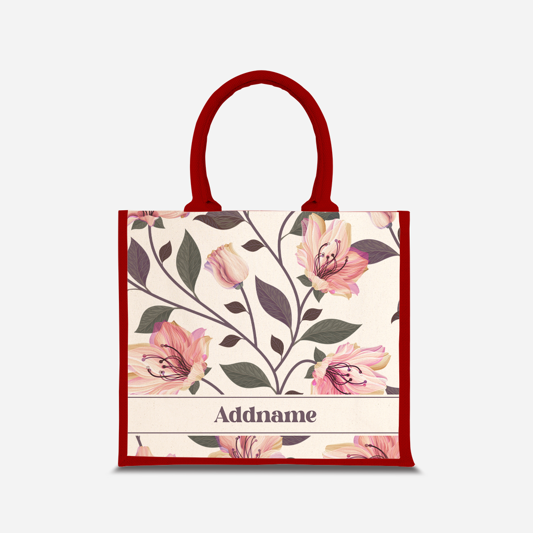 Classic Kesuma Jute Bag - Romantic Pink