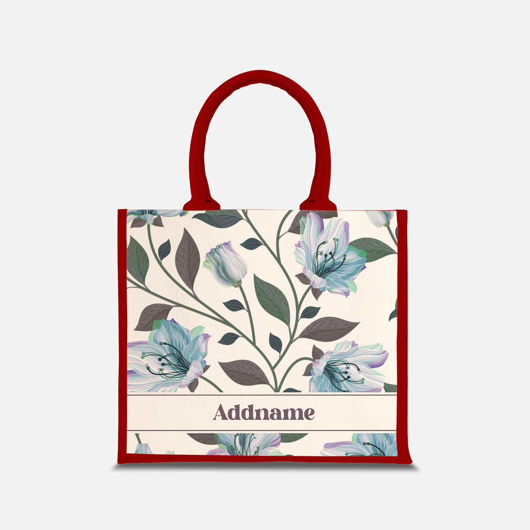 Classic Kesuma Jute Bag - Icy Blue