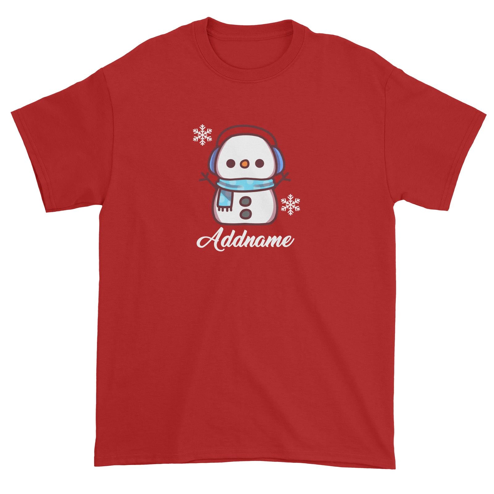 Xmas Little Boy Snowman Unisex T-Shirt