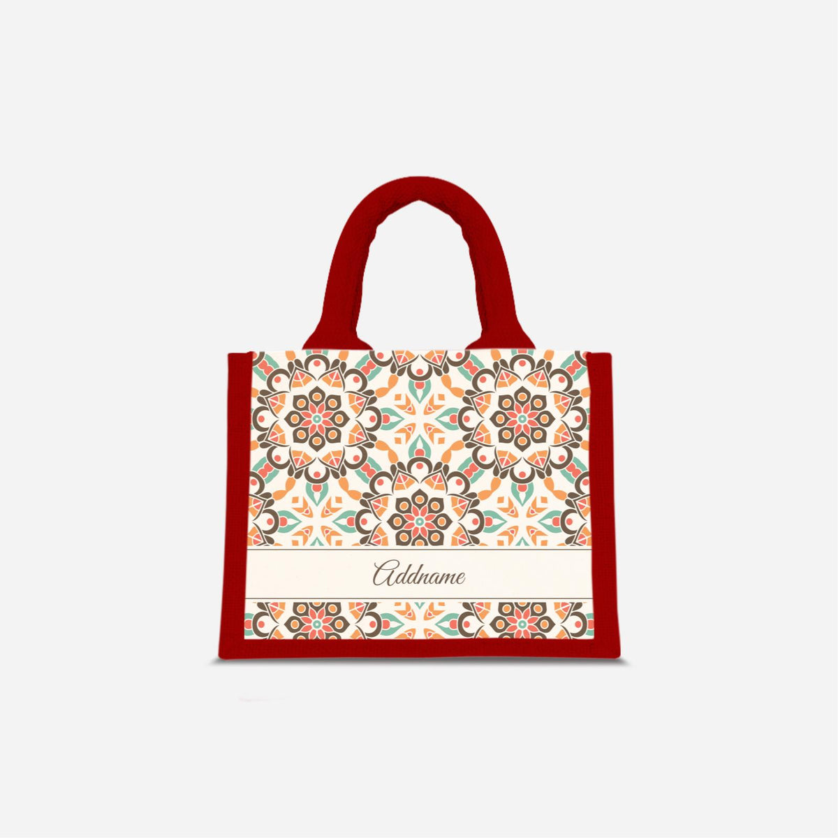 Moroccan Series - Geo Brown Jute Bags