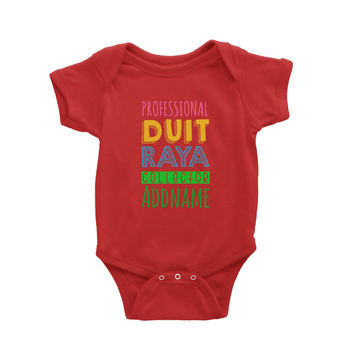 Professional Duit Raya Collector Baby Romper  Personalizable Designs