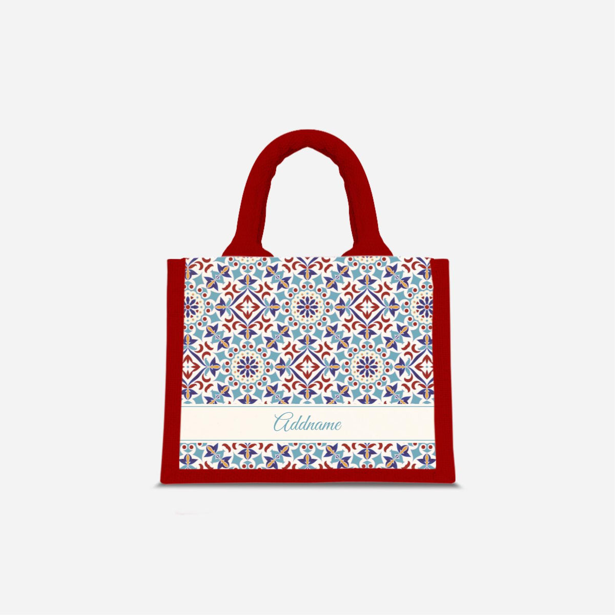 Moroccan Series - Agean Blue Jute Bags