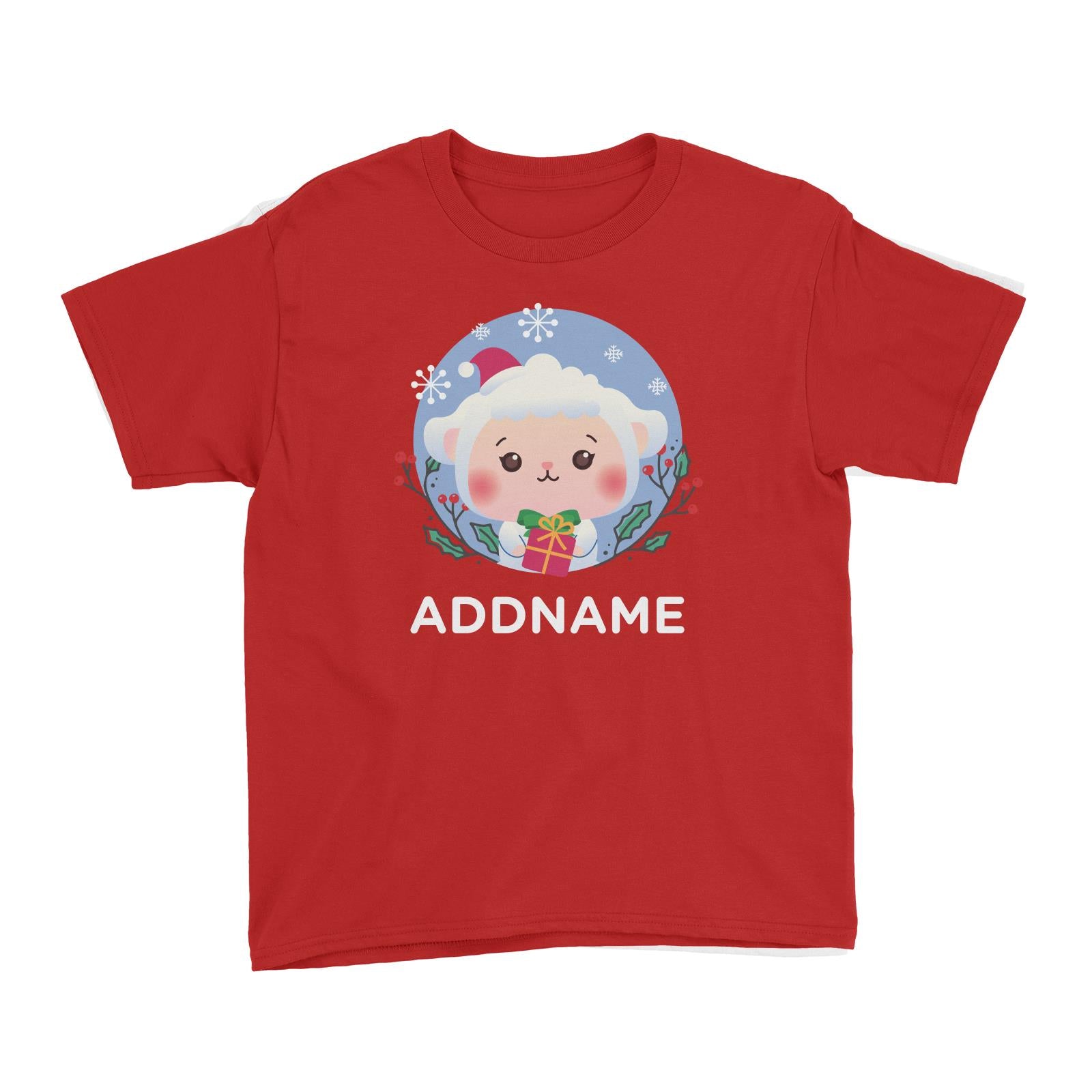 Christmas Cute Animal Series Cute Sheep Kid's T-Shirt