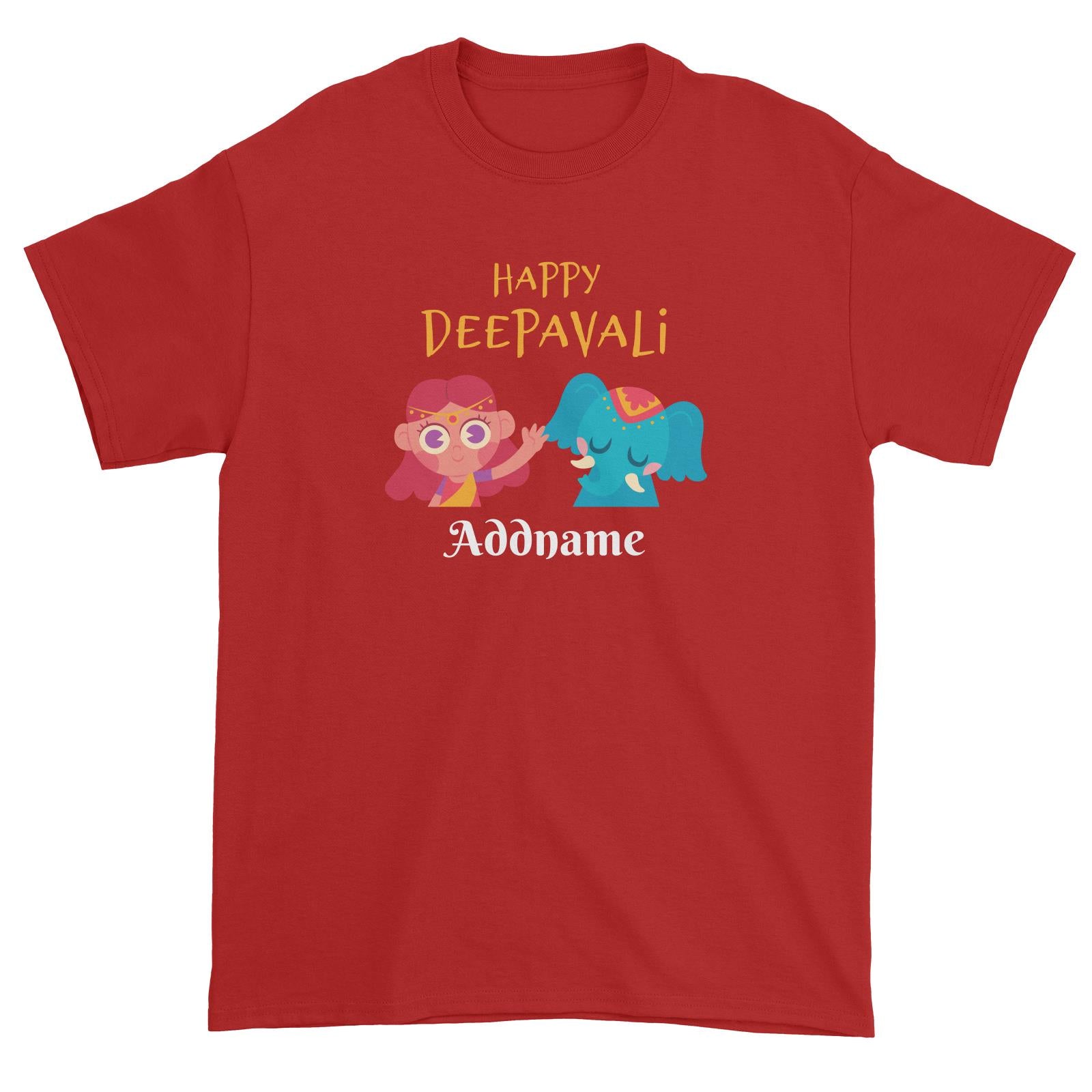 Deepavali Series Little Girl Wishes You Happy Deepavali Unisex T-Shirt