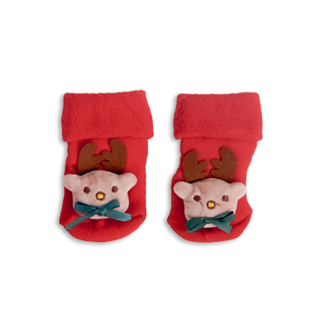 Reindeer Baby Socks