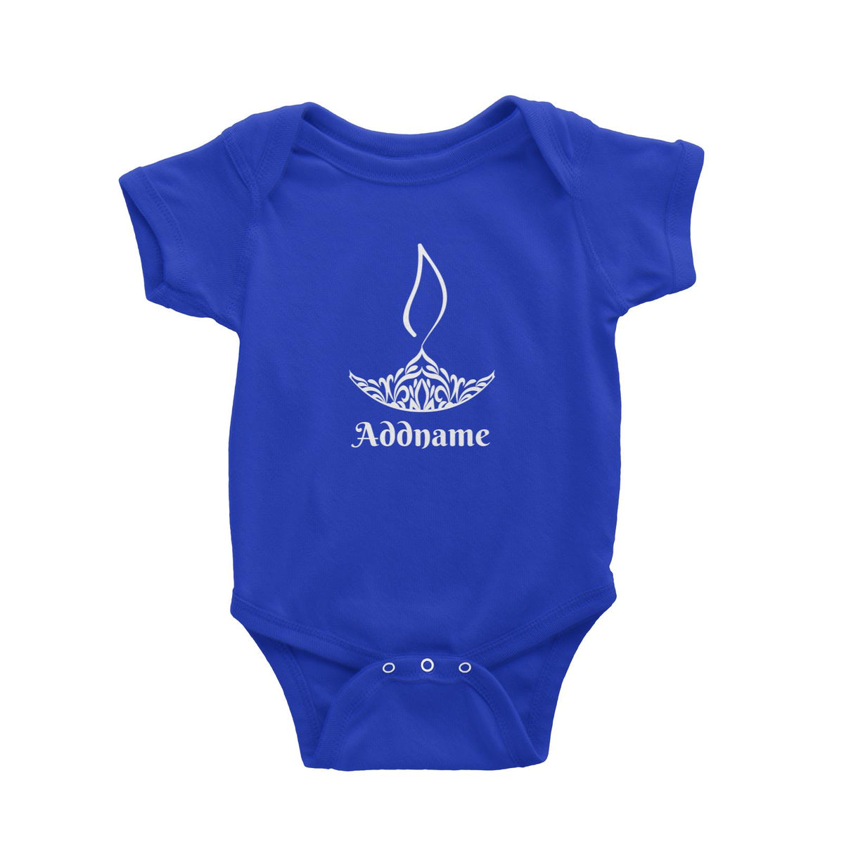 Deepavali Series Minimalist Diya Symbol Baby Romper