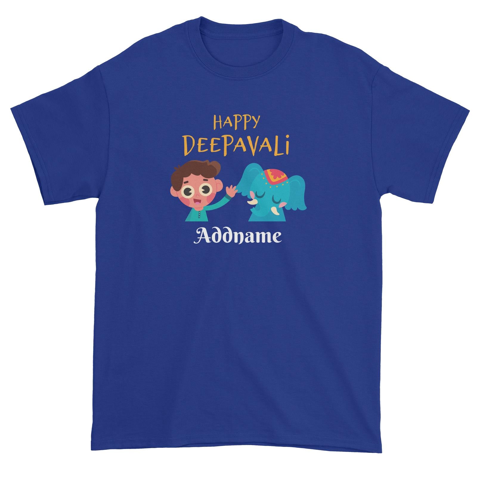 Deepavali Series Little Boy Wishes You Happy Deepavali Unisex T-Shirt