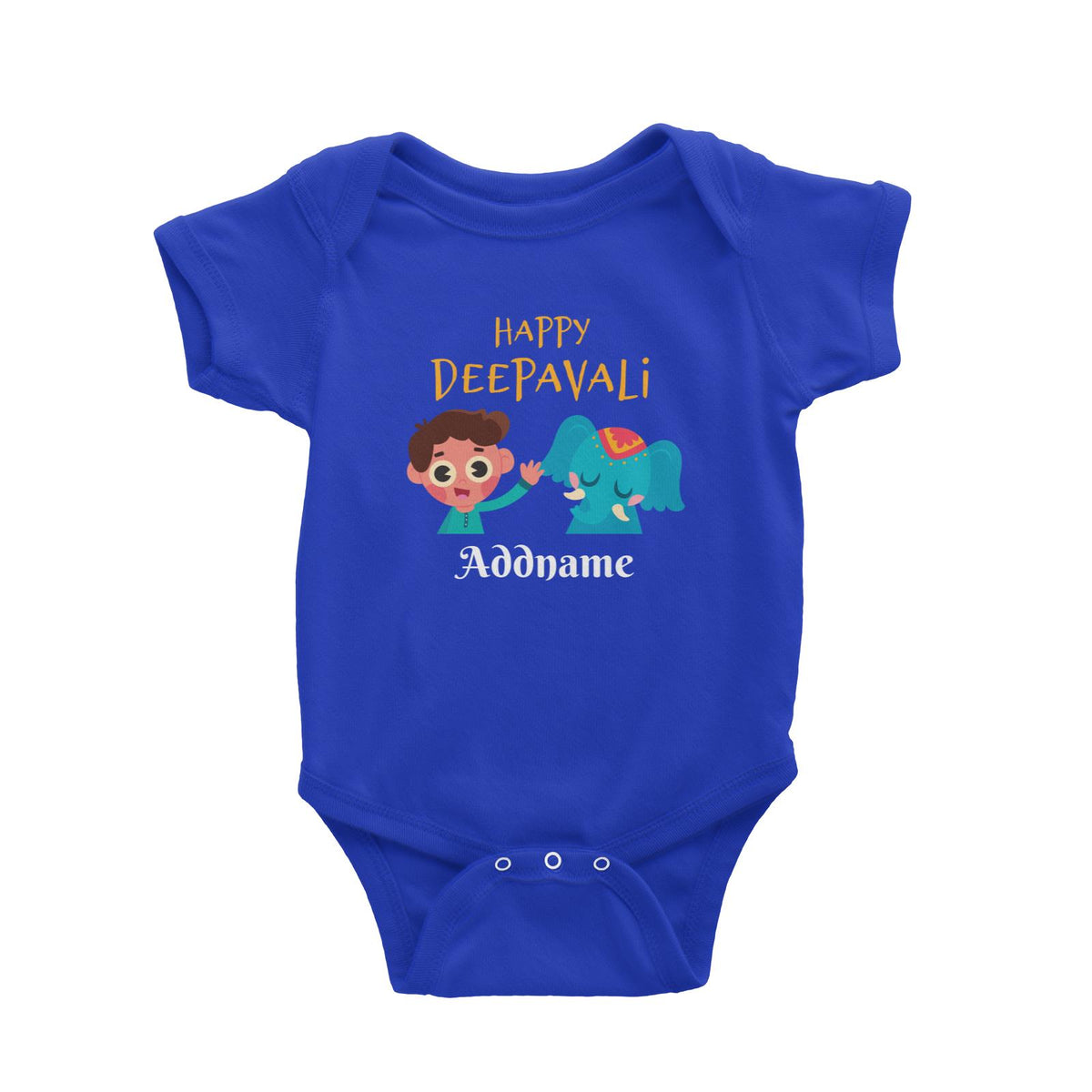 Deepavali Series Little Boy Wishes You Happy Deepavali Baby Romper