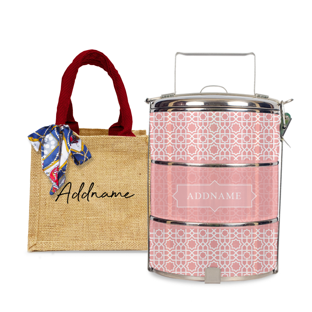 Annas Series - Peach Tiffin Carrier