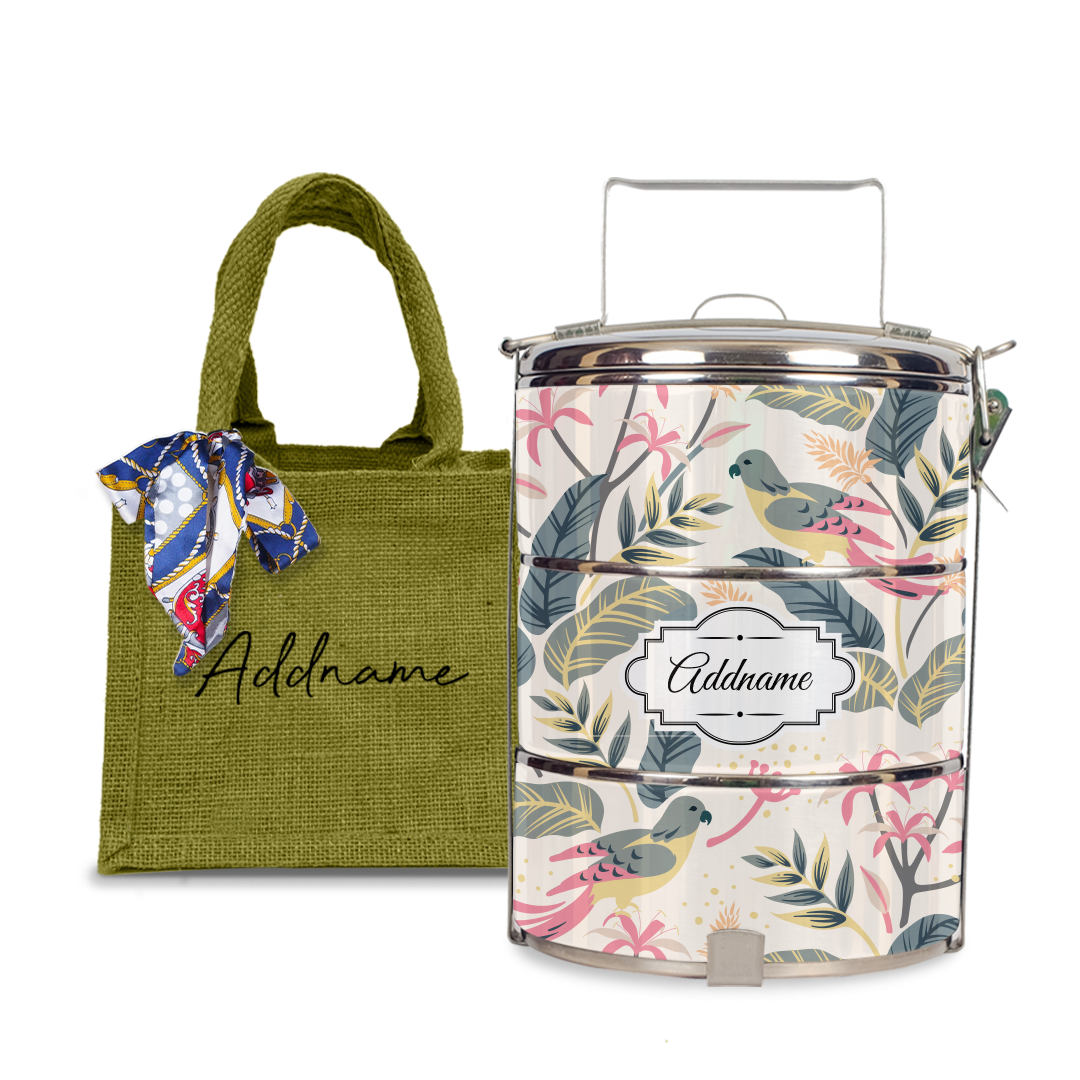 Tropical Bird Tiffin Carrier