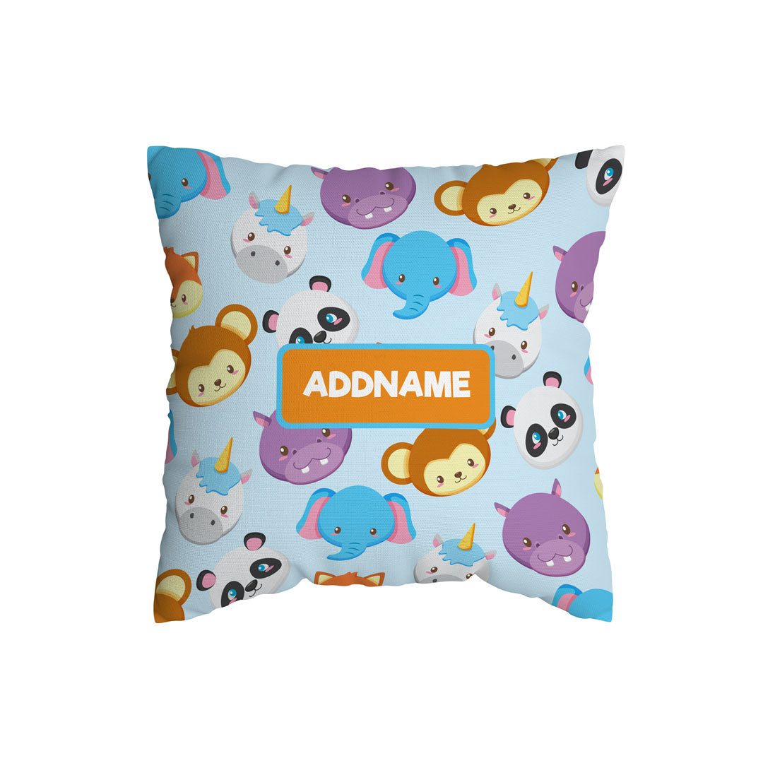 Safari Animal Kiddies Full Print Cushion Cover with Inner Cushion