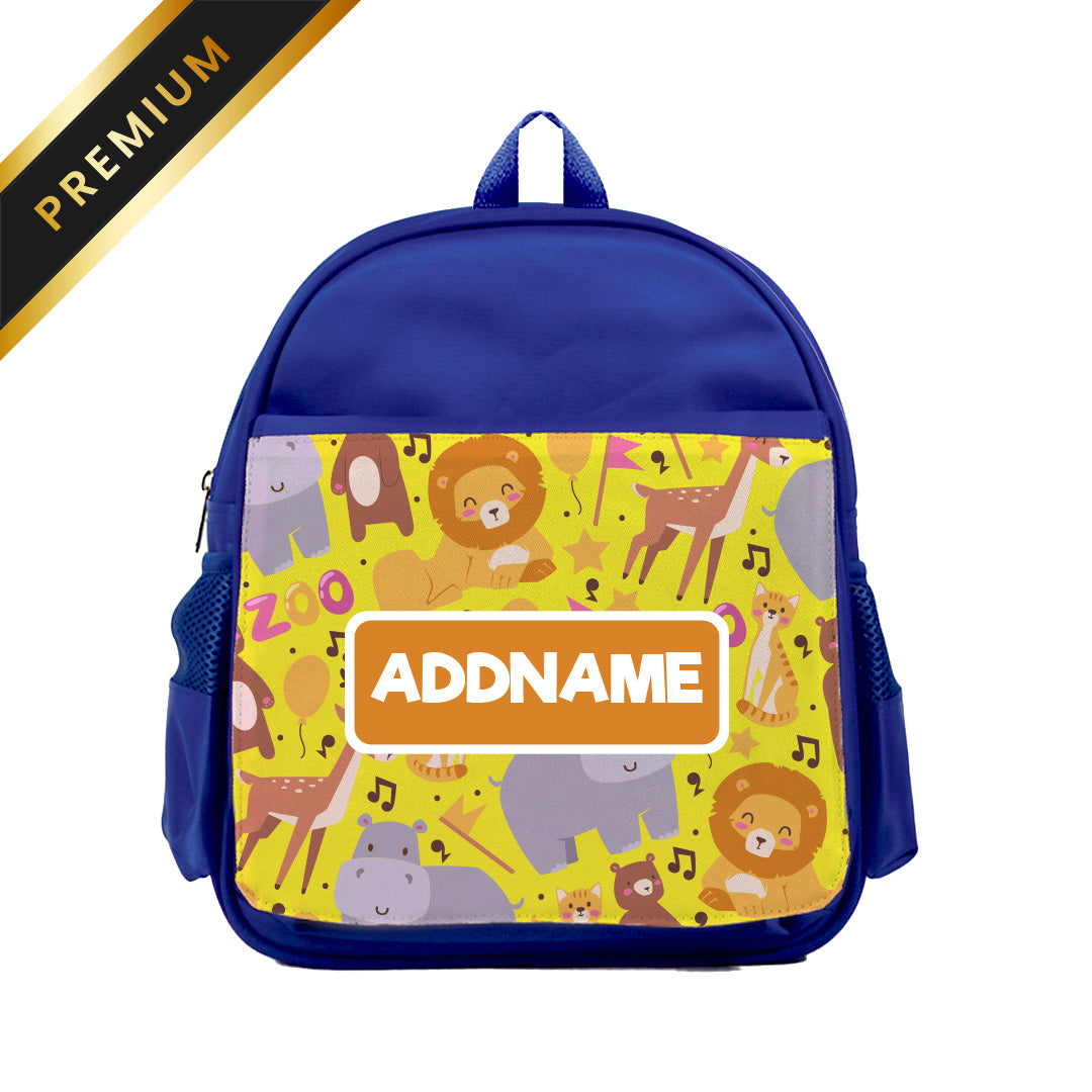 Safari Animal Blue Premium Kiddies Bag