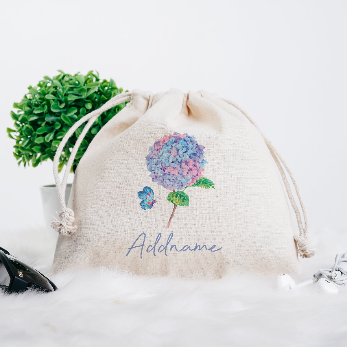 Pastel Flower Hydrangea Satchel