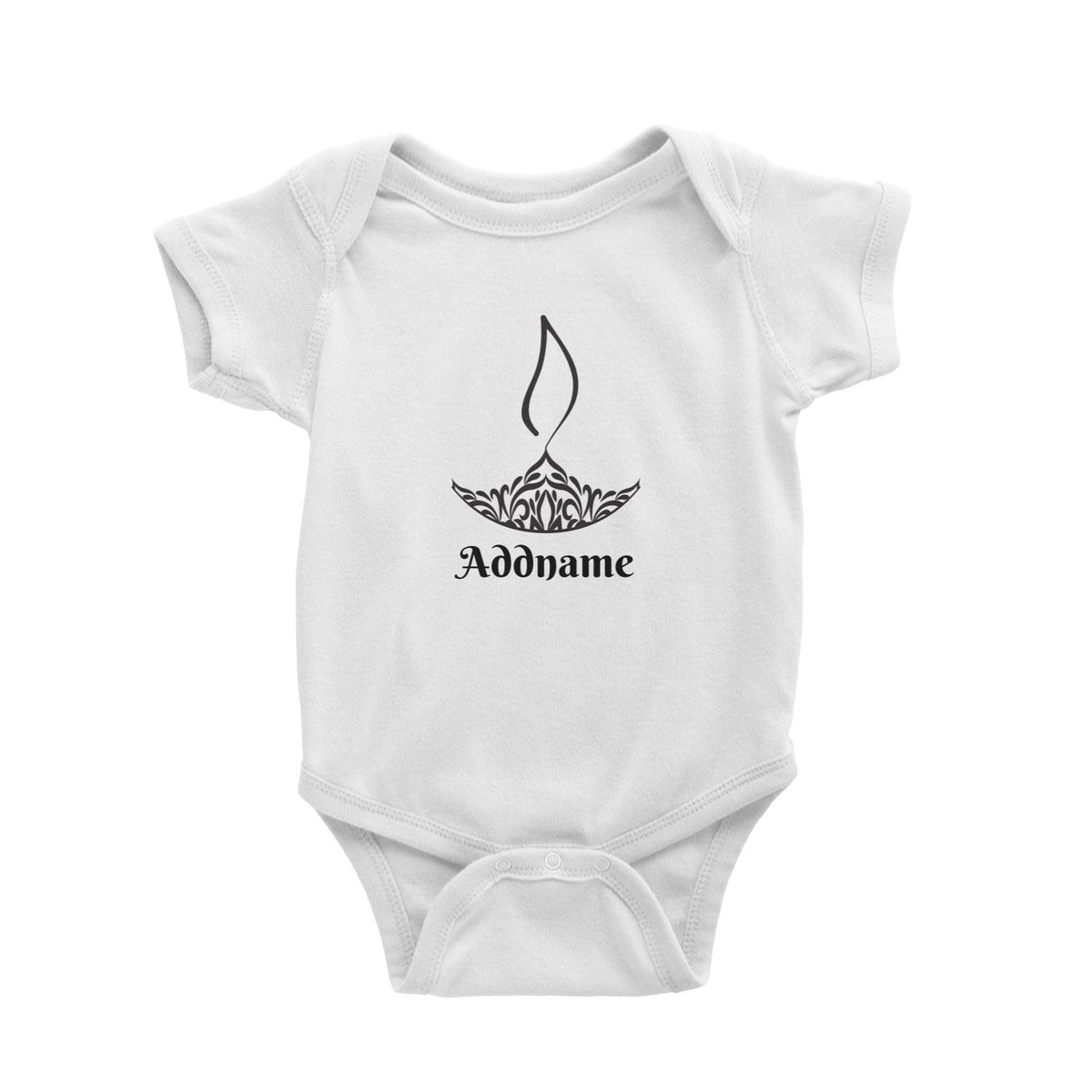 Deepavali Series Minimalist Diya Symbol Baby Romper