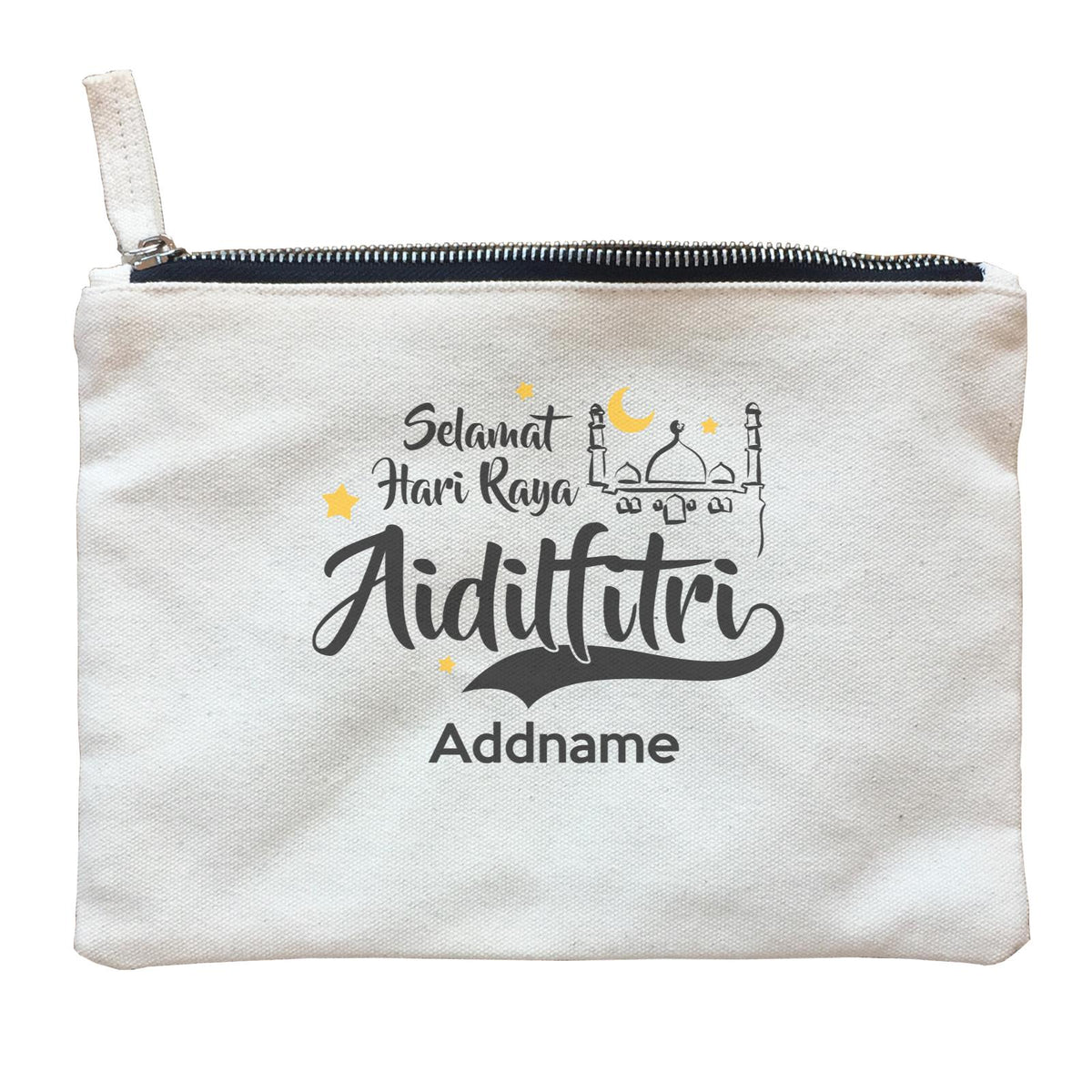 Raya Typography Zipper Pouch